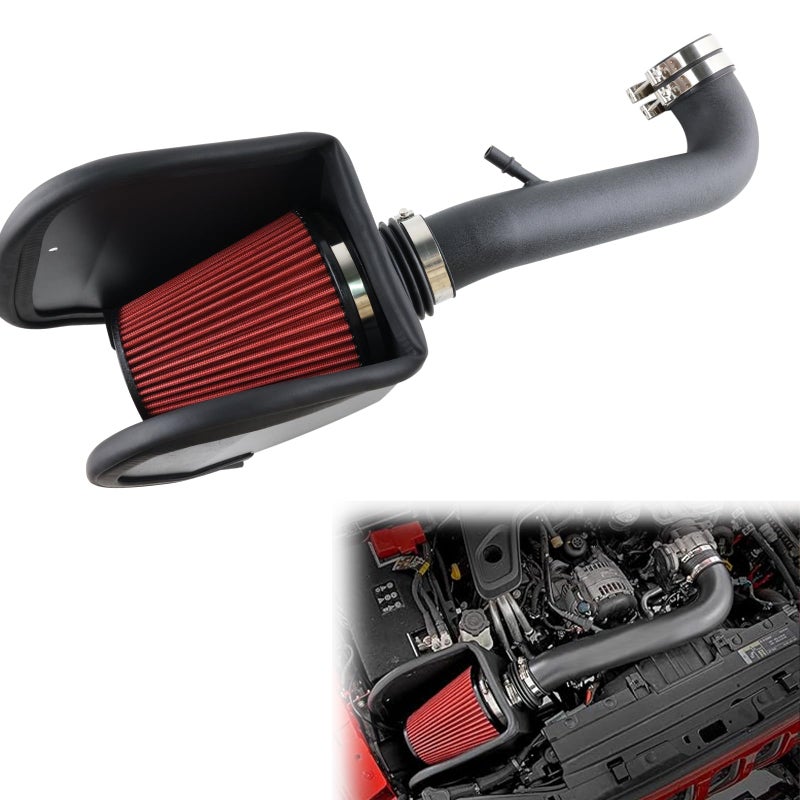 VVORHSBELL Cold Air Intake Kit Compatible With 20182024 Jeep Wrangler JLGladiator 36L V6 Cold Air Intake Piping Kit 10479PF